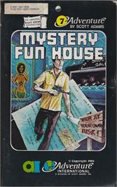 Box cover for Mystery Fun House on the Atari 8-bit.