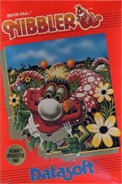 Box cover for Nibbler on the Atari 8-bit.