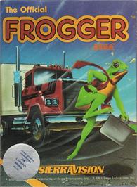 Box cover for Official Frogger, The on the Atari 8-bit.