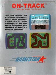 Box cover for On-track - Computer Model Car Racing on the Atari 8-bit.