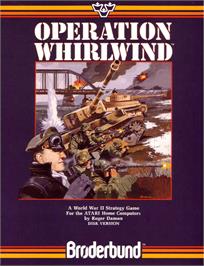 Box cover for Operation Whirlwind on the Atari 8-bit.