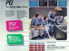 Box cover for PQ: The Party Quiz Game on the Atari 8-bit.