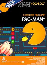 Box cover for Pac-Man on the Atari 8-bit.