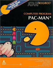 Box cover for Pac-man on the Atari 8-bit.