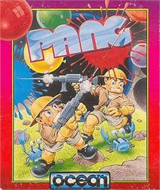 Box cover for Pang on the Atari 8-bit.