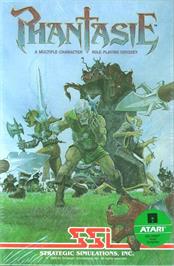 Box cover for Phantasie on the Atari 8-bit.