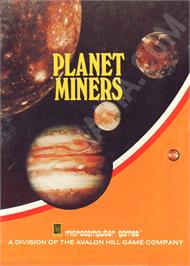 Box cover for Planet Miners on the Atari 8-bit.