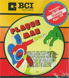 Box cover for Plaque Man on the Atari 8-bit.