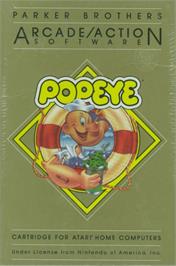 Box cover for Popeye on the Atari 8-bit.