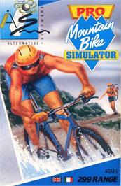 Box cover for Pro Mountain Bike Simulator on the Atari 8-bit.