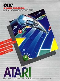 Box cover for QIX on the Atari 8-bit.