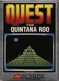 Box cover for Quest for Quintana Roo on the Atari 8-bit.