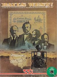 Box cover for Rails West! on the Atari 8-bit.