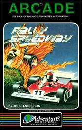 Box cover for Rally Speedway on the Atari 8-bit.