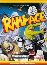 Box cover for Rampage on the Atari 8-bit.