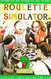 Box cover for Roulette Simulator on the Atari 8-bit.