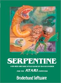 Box cover for Serpentine on the Atari 8-bit.