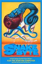 Box cover for Snake Byte on the Atari 8-bit.