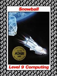Box cover for Snowball on the Atari 8-bit.