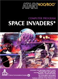 Box cover for Space Invaders on the Atari 8-bit.
