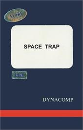 Box cover for Space Trap on the Atari 8-bit.