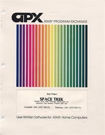 Box cover for Space Trek on the Atari 8-bit.
