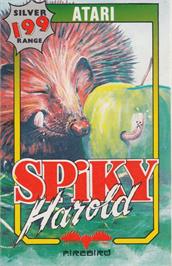 Box cover for Spiky Harold on the Atari 8-bit.