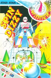 Box cover for Spindizzy on the Atari 8-bit.