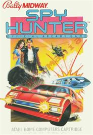 Box cover for Spy Hunter on the Atari 8-bit.