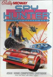 Box cover for Spy Hunter on the Atari 8-bit.