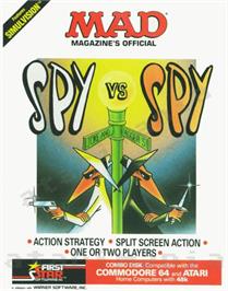 Box cover for Spy vs. Spy on the Atari 8-bit.