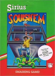 Box cover for Squish'em on the Atari 8-bit.
