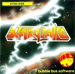 Box cover for Star Quake on the Atari 8-bit.