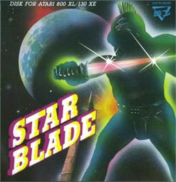 Box cover for Starblade on the Atari 8-bit.