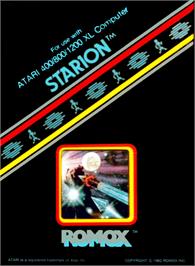 Box cover for Starion on the Atari 8-bit.