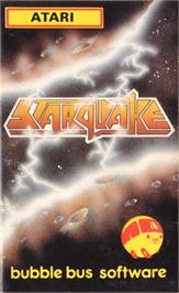 Box cover for Starquake on the Atari 8-bit.