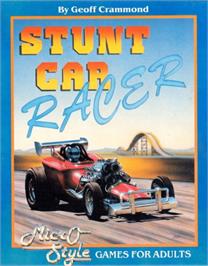 Box cover for Stunt Car Racer on the Atari 8-bit.