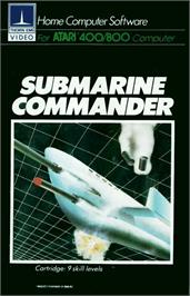 Box cover for Submarine Commander on the Atari 8-bit.
