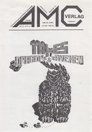 Box cover for Tales Of Dragons And Cavemen on the Atari 8-bit.