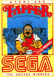 Box cover for Tapper on the Atari 8-bit.