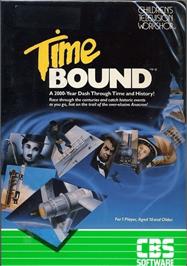 Box cover for Timebound on the Atari 8-bit.