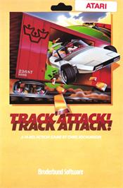 Box cover for Track Attack on the Atari 8-bit.