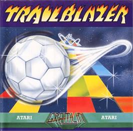 Box cover for Trail Blazer on the Atari 8-bit.