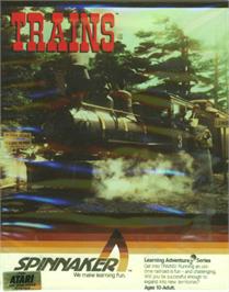 Box cover for Trains on the Atari 8-bit.