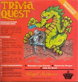 Box cover for Trivial Pursuit on the Atari 8-bit.