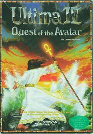 Box cover for Ultima IV: Quest of the Avatar on the Atari 8-bit.