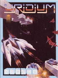 Box cover for Uridium on the Atari 8-bit.