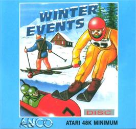 Box cover for Winter Events on the Atari 8-bit.