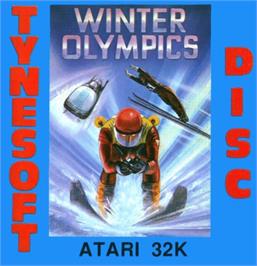 Box cover for Winter Olympics on the Atari 8-bit.
