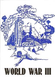 Box cover for World War 3 on the Atari 8-bit.